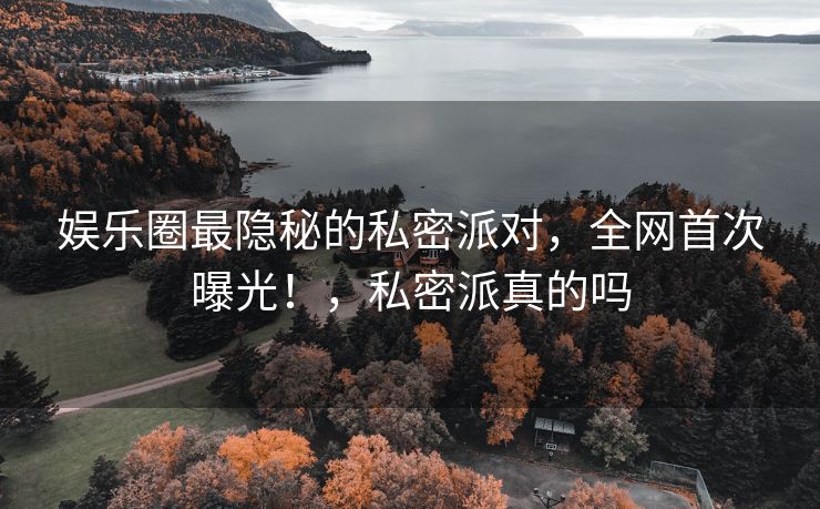 娱乐圈最隐秘的私密派对，全网首次曝光！，私密派真的吗